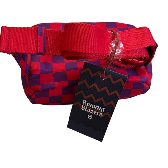 Rowing Blazers x Target Checkered Red and Purple Belt Bag NWT - Picture 5 of 9